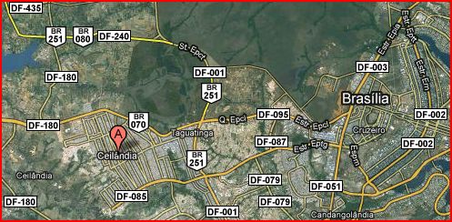 Map of Ceilandia-DF